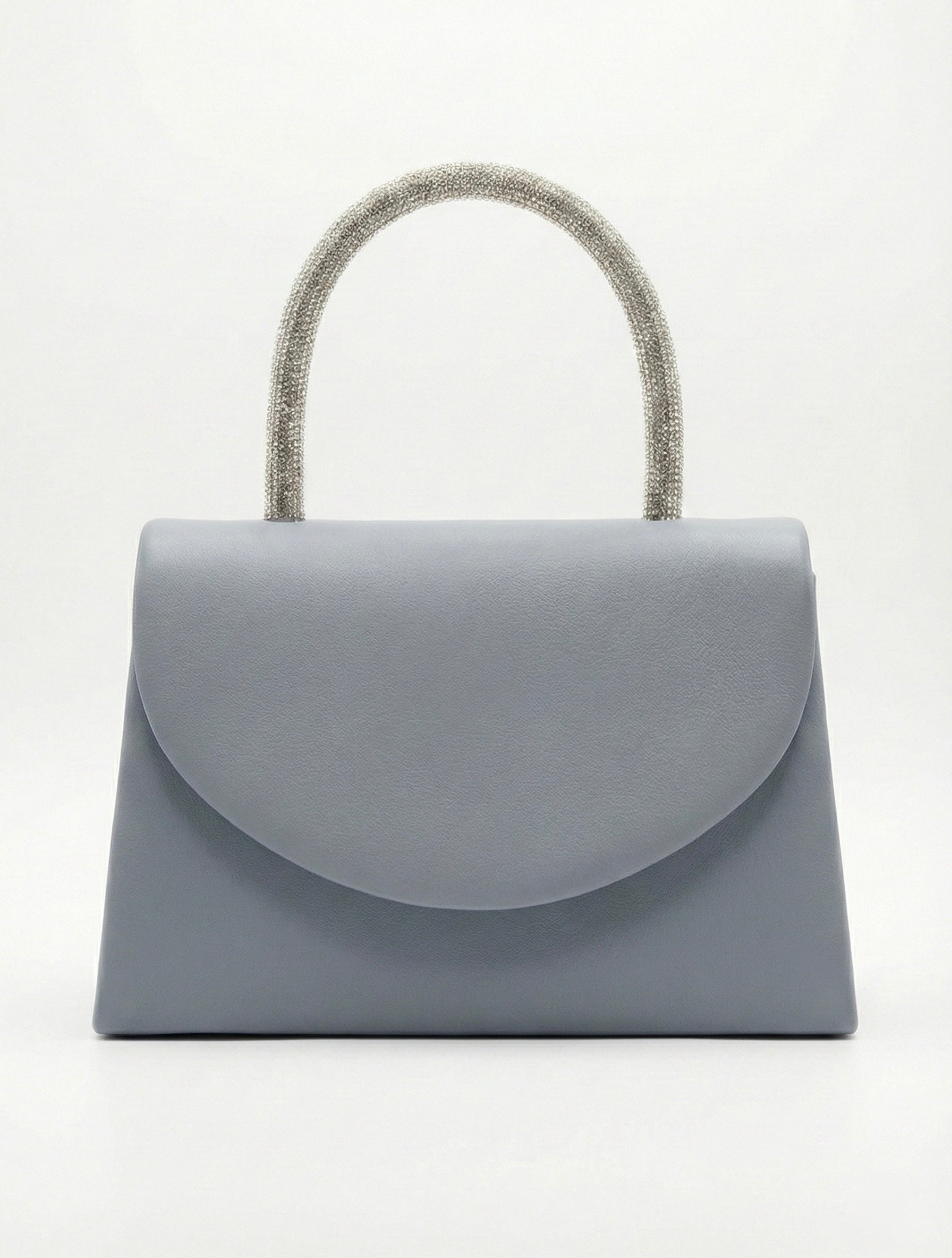 Елегантна чанта с кристална дръжка